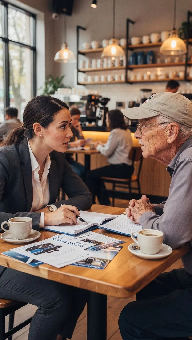 Иллюстрация процесса выбора автостраховки